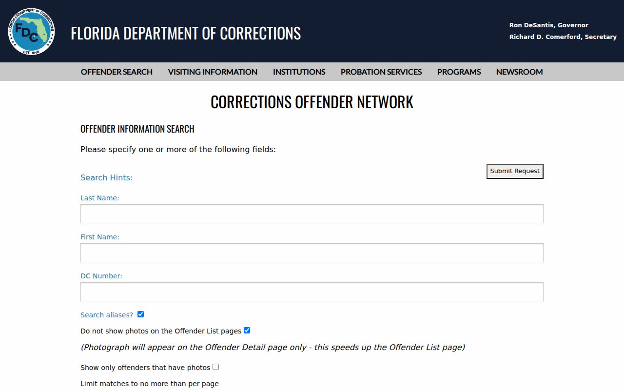 Palm Springs residents directory corrections search